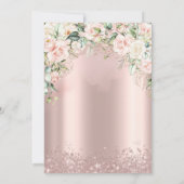 バラドレスバラ金ゴールドグリッター紙吹雪50th 招待状 (裏面)