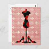 バラドレス型枠アンドヒール ポストカード (正面/裏面)