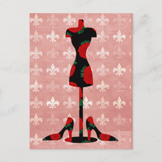 バラドレス型枠アンドヒール ポストカード (正面)