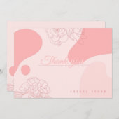 バラドードルパーソナライズされたサンキューカード サンキューカード (正面/裏面)