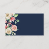 バラネイビーブルー何人のキスシャワーゲームカード プレイスカード (裏面)