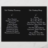 バラノワール折り畳み結婚式 プログラム (裏面)