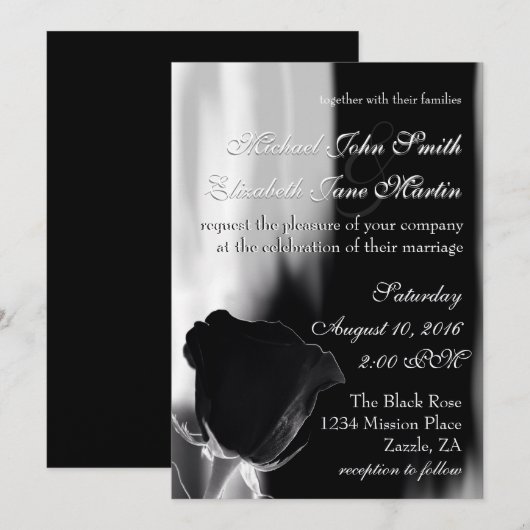 バラノワール 招待状 (正面/裏面)