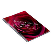 バラノートカスタムRed Rose Journalsノートブック ノートブック (右側)