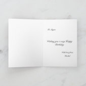 バラハッピーバースデー個人用可能カード カード (内部)