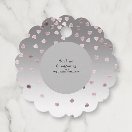 バラハートはラブモノグラムで手作り フェイバータグ (裏面)