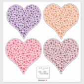 バラハートインフル開花ビニールカー防水 シール (シート)