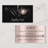 バラハートギフト証明書ブラック10ロイヤリティ 予約カード (正面/裏面)