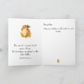 バラハートハッピーバースデーグリーティングカード カード (内部)