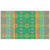 バラハートファベルグ様アプリコット&グリーンテーブルクロス テーブルクロス (正面(横))