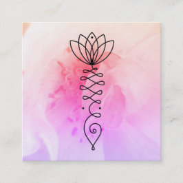*~*バラハートロータスニルヴァナヨガマッサージ霊気 スクエア名刺