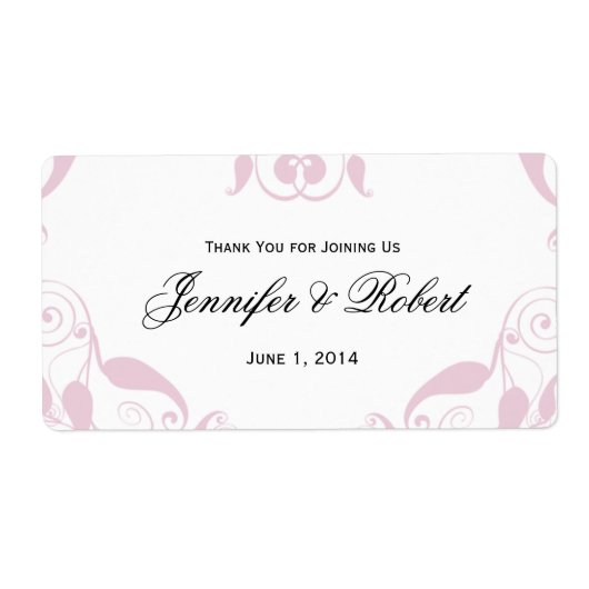 バラハート結婚フローラのボトルのラベル ラベル (正面)