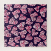 バラハート：水の色のシームレスなパターン。 ジグソーパズル (横)