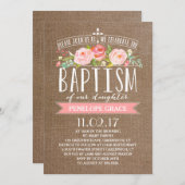 バラバナーラップ | バプテスマ招待状 招待状 (正面/裏面)