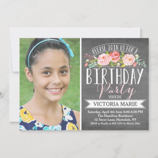 バラバナー | バースデー 招待状 (正面)