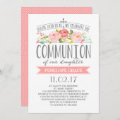 バラバナー | 聖餐式招待状 招待状 (正面/裏面)