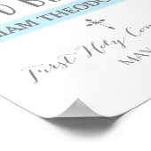 バラバナー |青いコミュニオンサイン ポスター (角)