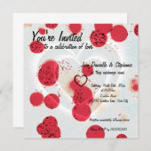 バラバラのハート 招待状 (正面/裏面)