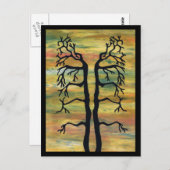 バラバラの木 ポストカード (正面/裏面)