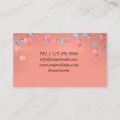 バラバルーン計画および名刺の設計 名刺 (裏面)