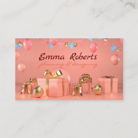 バラバルーン計画および名刺の設計 名刺 (正面)