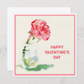 バラバレンタイン5.25x5.25平方フラットカード ノートカード (正面/裏面)