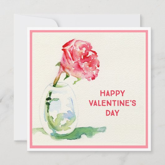 バラバレンタイン5.25x5.25平方フラットカード ノートカード (正面)