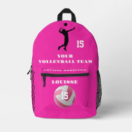 バラバレーボールバックパック女子プレーヤースポーツ3 プリントバックパック