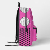 バラバレーボールバックパック女子プレーヤースポーツ プリントバックパック (左)