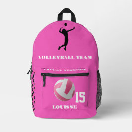 バラバレーボールバックパック女子プレーヤースポーツB プリントバックパック