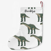 バラパサウルス漫画イラストレーション スモールクリスマスストッキング (裏面)