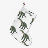 バラパサウルス漫画イラストレーション スモールクリスマスストッキング (正面 (吊り時))