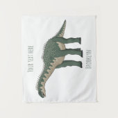 バラパサウルス漫画イラストレーション タペストリー (正面)