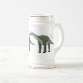 バラパサウルス漫画イラストレーション ビールジョッキ (正面右)