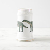 バラパサウルス漫画イラストレーション ビールジョッキ (中央)