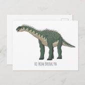 バラパサウルス漫画イラストレーション ポストカード (正面/裏面)