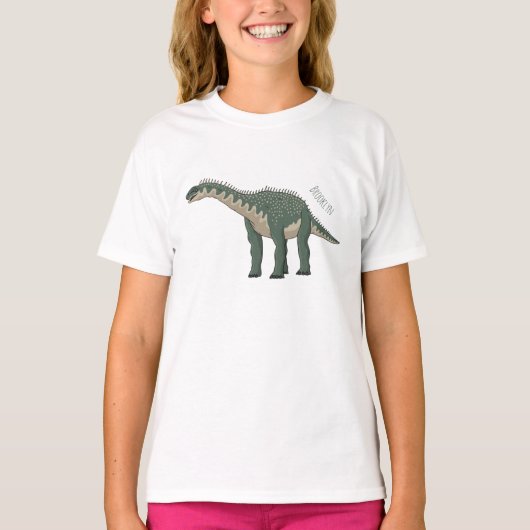 バラパサウルス漫画イラストレーション Tシャツ (正面)