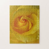 バラパズルパーソナライズされたイエローローズパズル ジグソーパズル (縦)
