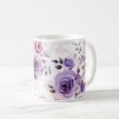 バラパターンコーヒーマグ コーヒーマグカップ (正面右)
