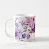 バラパターンコーヒーマグ コーヒーマグカップ (左)