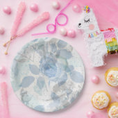 バラパターン高級デザイン ペーパープレート (パーティー)