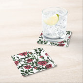 バラパターン スクエアペーパーコースター (インサイチュ)