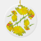 バラパターン セラミックオーナメント (裏面)