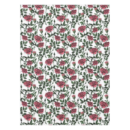 バラパターン テーブルクロス (正面)