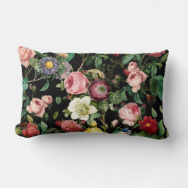 バラパターン（ピンクと赤） ランバークッション