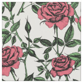 バラパターン ファブリック (クローズアップ)