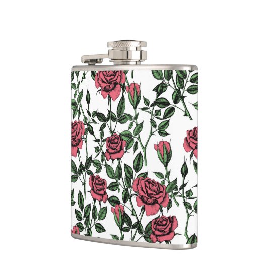 バラパターン フラスク (左)