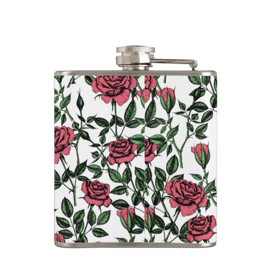 バラパターン フラスク (裏面)