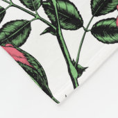 バラパターン フリースブランケット (角)