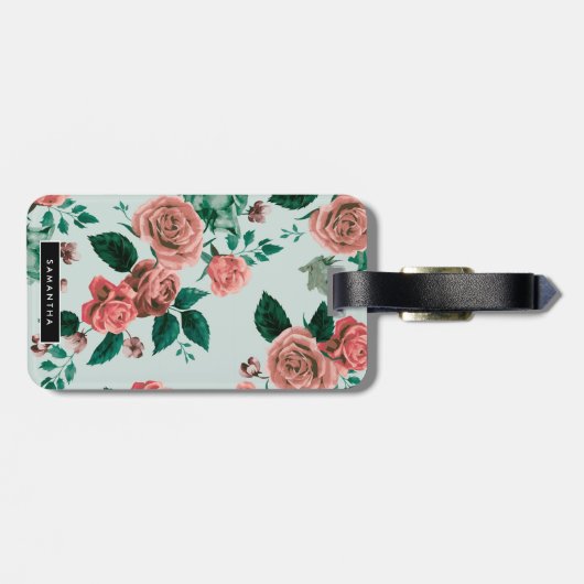 バラパターン ラゲッジタグ (裏面横)